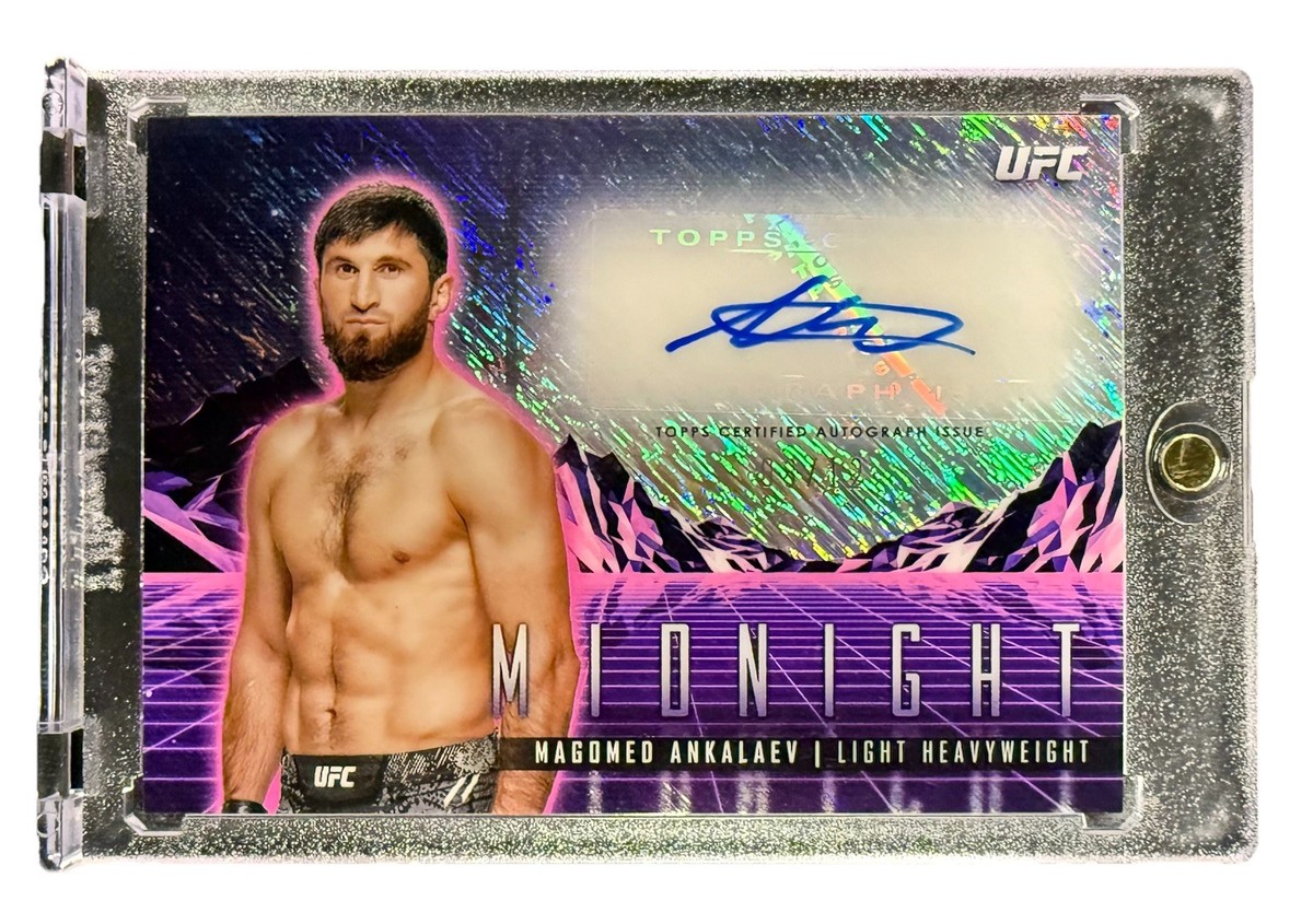 Magomed Ankalaev 2024 Topps Midnight UFC Horizon Signatures Auto