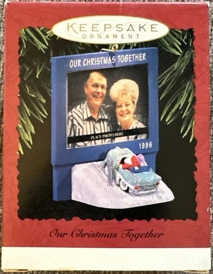 1996 Hallmark  Our Christmas Together  Photo Holder Ornament