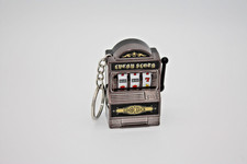 Mini Jackpot Schlüsselanhänger Glücksbringer Spielautomat - Farbe Schwarz