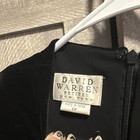 David Warren Petites Black Solid Long dresd Zip up the back Women's 6P — photo 5