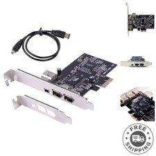 4-Port PCI Express Firewire Adapter for Enhanced Data Transfer - Classic Design