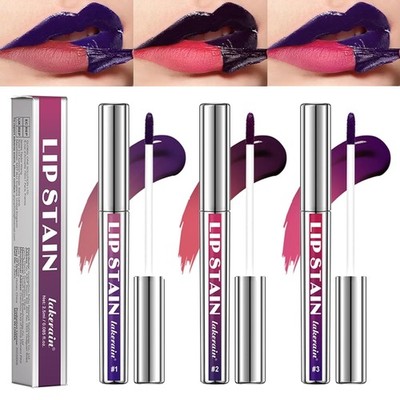 Lippenstift Lippenkontur  Matt Lip Tint Abziehbar Set 3 Farben