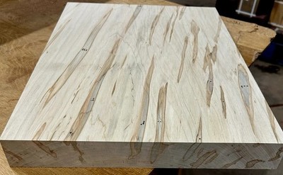 BEAUTIFUL KILN DRIED AMBROSIA MAPLE PLATTER TURNING LUMBER WOOD 12'' X 12'' X 2''