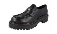 PRADA Double Chocolate Loafer Dress Shoes 2DE148 Black NEW -  US 11.5 EU 44,5