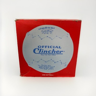 Official Clincher No.  F16  16 Inch Steam Welded Kapok deBeer & Son Softball NOS
