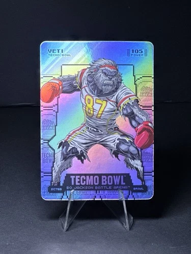 2026 Tecmo Bowl Bo Jackson Battle Arena Yeti Travis Kelce SILVER COINFLIP BRAWL