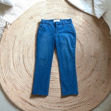 Frank  Eileen Wicklow Italian Denim Raw Hem Crop Chino Jeans Size 6