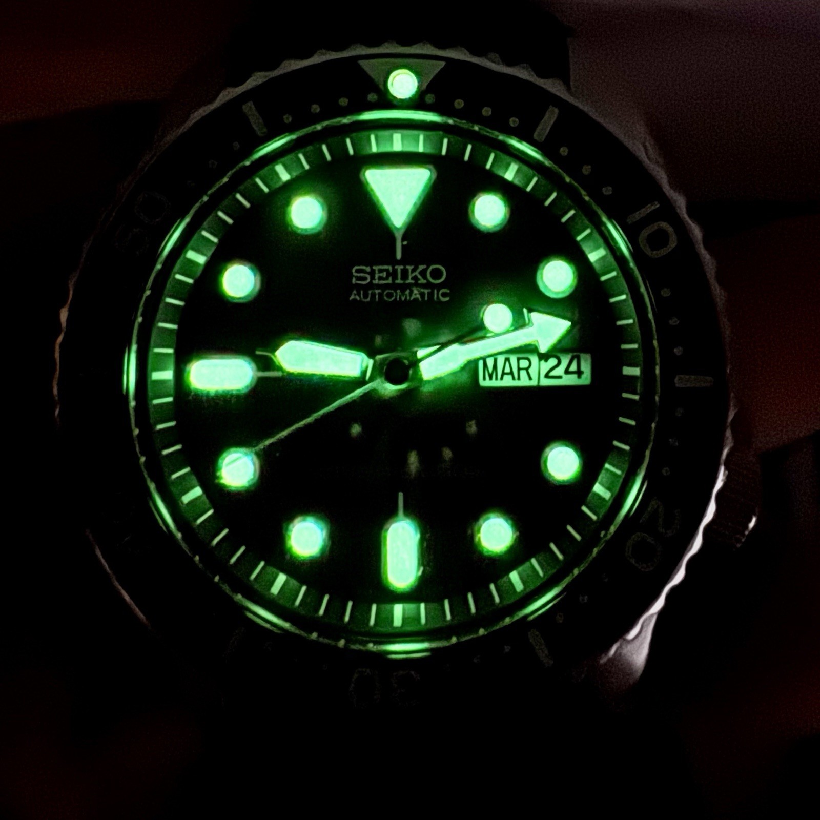 Seiko Automatic Diver's 200m SKX007 7S26-0020 Scuba Diver JDM Black Bezel 42mm image 4