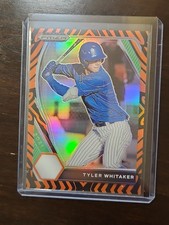 Tyler Whitaker Lot (2) – 2021 Prizm Draft Picks Tiger Stripe 29/99 & Auto