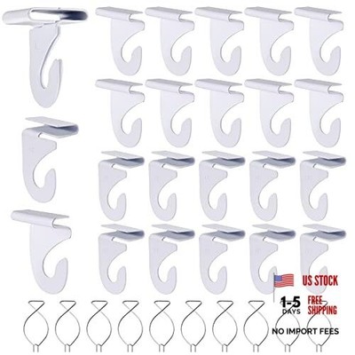 20 Drop Ceiling Hooks for Classrooms & Offices - Heavy Duty - White