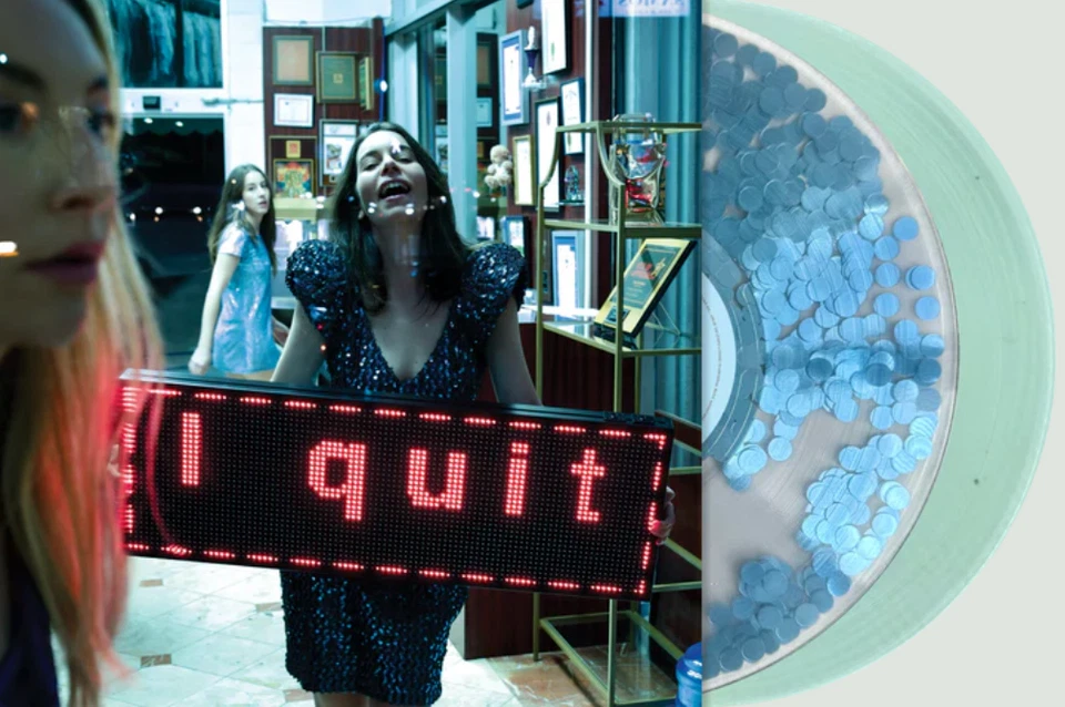 HAIM I Quit Glitter Filled Vinyl Dbl LP Limited Edition Transparent Glitter Rare - Image 2 of 4