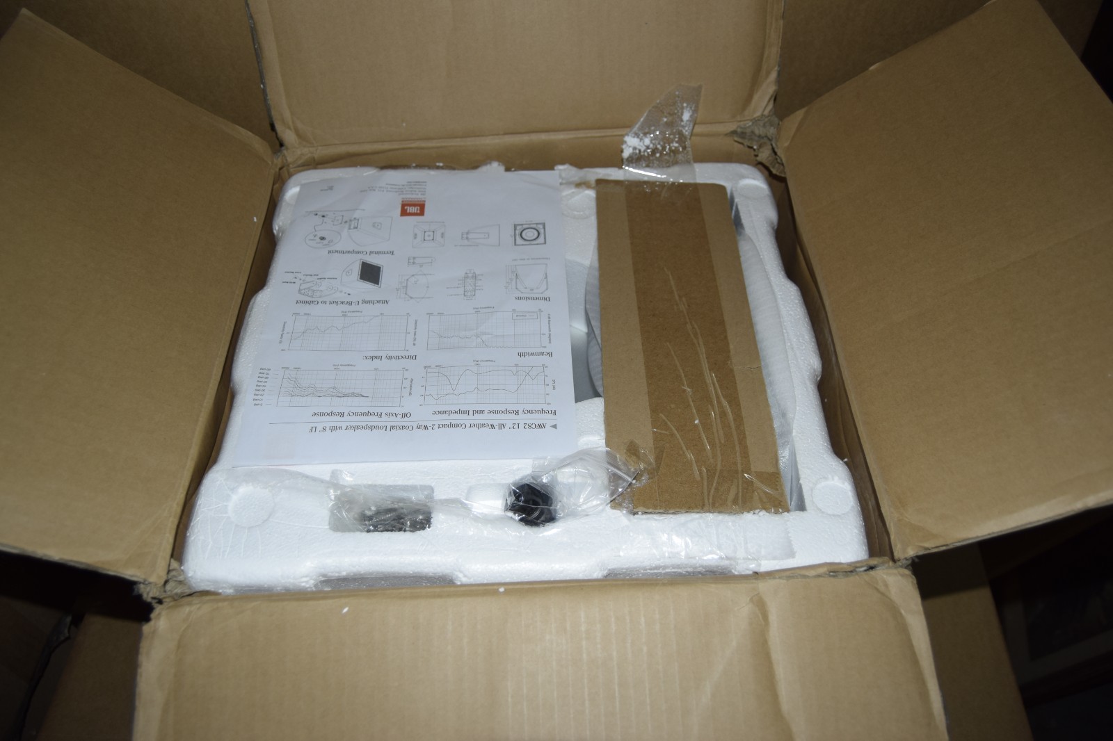 New! JBL White Surface Mount Indoor/Outdoor Commercial Speaker AWC82 / 200 Watt