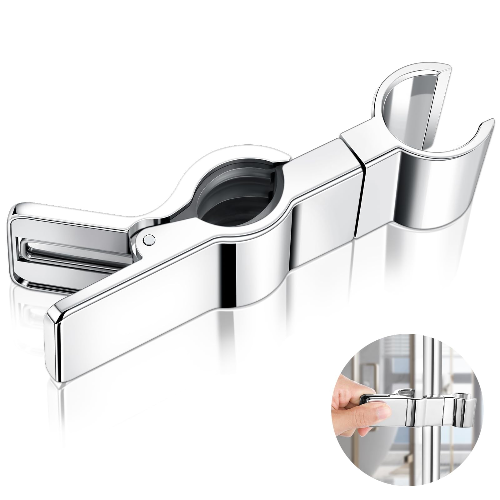 AiQInu Supporto Soffione Doccia, Universale Supporto Doccia Regolabile (k8t)