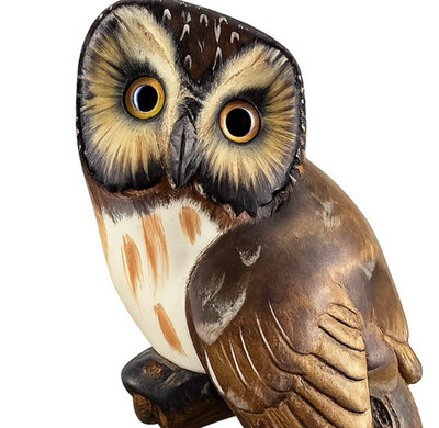 Big Sky Carvers Owl Ken White Ltd Ed 14/1250 Hand Carved wood