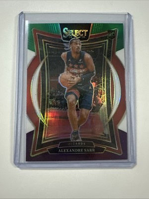 2024-25 Select Alexandre Sarr Concourse RC #73 Purple Green White
