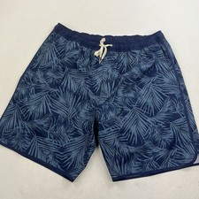 Fair Harbor Anchor Swim Trunks Blue Tropical Floral Lined Bathing Suit Size XXL