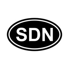 Sudan SDN Oval Country Code Vinyl Decal Sticker for Car Window Laptop Gifts