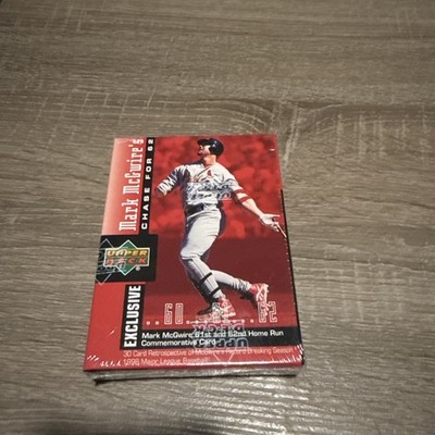 Unopened Box Mark McGwire Chase For 62 With 61st & 62nd HR Comm Card UD Bx2