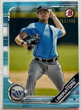 2019 Bowman Draft MATTHEW LIBERATORE #BD-127 Sky Blue 351/499 St Louis Cardinals