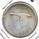 1967PL CANADIAN SILVER DOLLAR (VERY NICE)