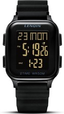 LN LENQIN Mens Digital Watch Ultra Thin Minimalist Sports Waterproof Digital Wat