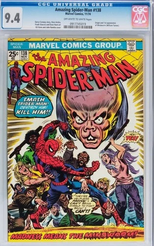 The AMAZING SPIDER-MAN  #138  CGC 9.4  OW/W Pages