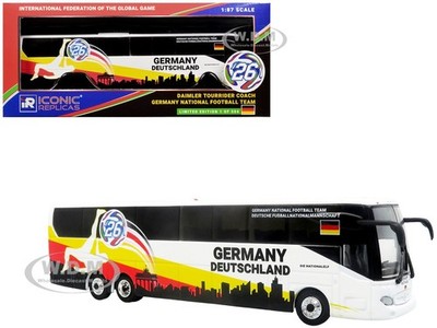 DAIMLER TOURRIDER COACH BUS ''GERMANY FOOTBALL TEAM'' 1/87 ICONIC REPLICAS 87-0721