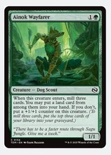 Ainok Wayfarer | MTG TDM | Dog Scout | Mill 3 Fetch Land or +1/+1 Counter | NM