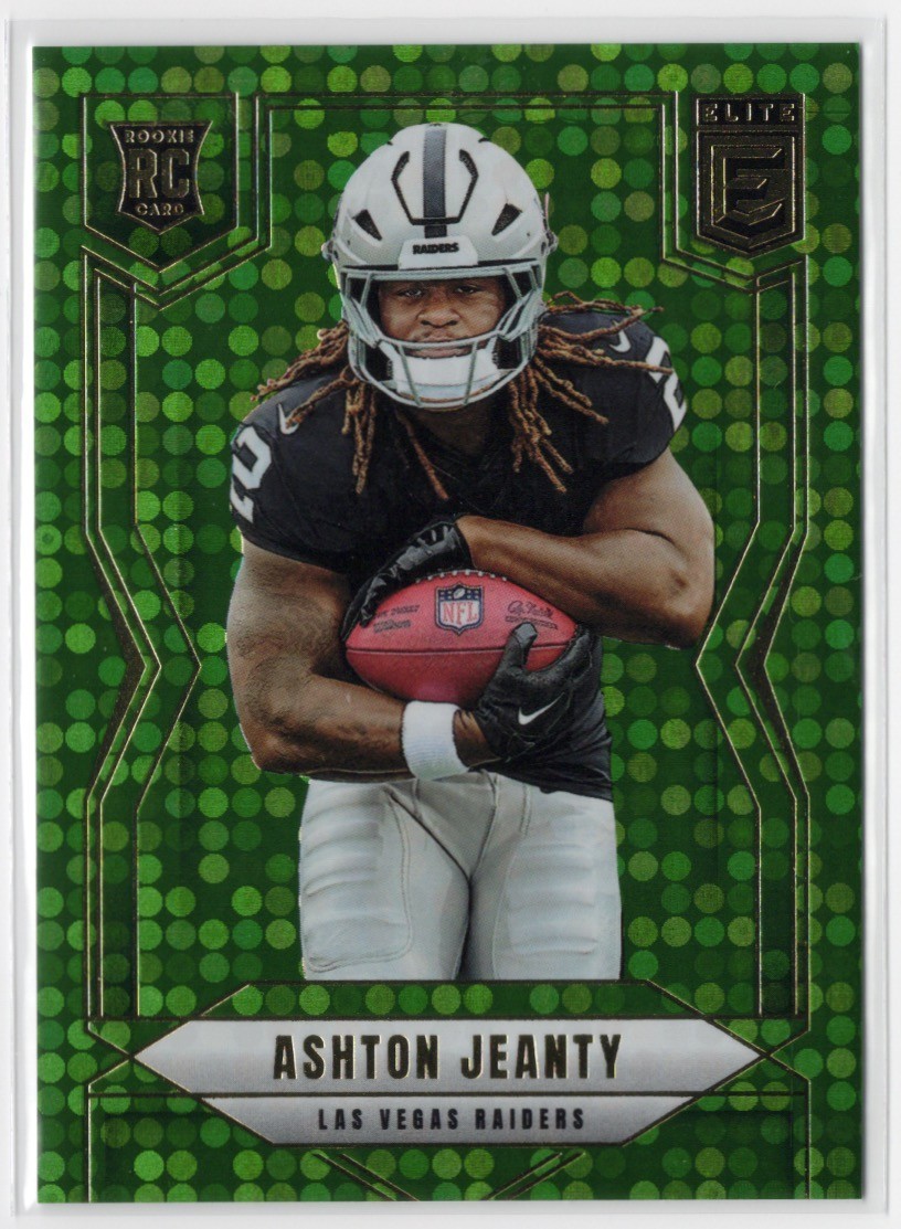2025 Panini Donruss Elite Green Disco Ashton Jeanty RC #113