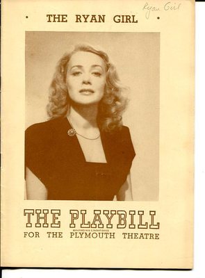June Havoc Edmund Lowe Doris Dalton Una O'Connor The Ryan Girl 1945 Playbill