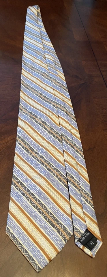 Corbata de cuello Stacy Adams hecha a mano 100 % seda para hombre hecha en China larga Foto 3 de 4