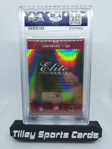 🔥 TOM BRADY RARE 2004 DONRUSS ELITE 4 COLOR GAME WORN PATCH 2/10 PSA 4 PATRIOTS - Picture 2 of 2