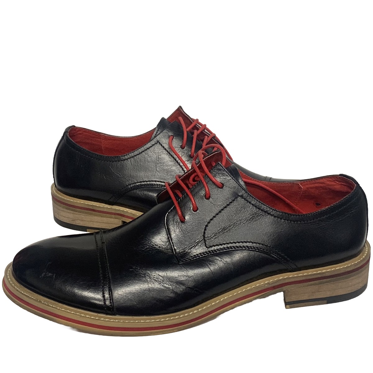 Steve Madden Dress Shoes US 10 Andiee Black Red Men display picture 3