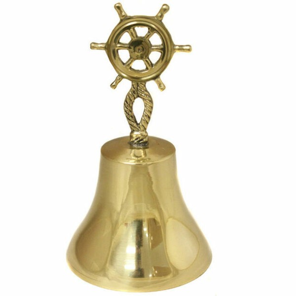 EC World Imports Nautical Lacquered Brass Captain's Ship Bell for sale online eBay