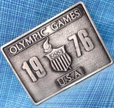 1976 Olympic Games USA Belt Buckle Vtg Bergamot Brass Works          .XTT801