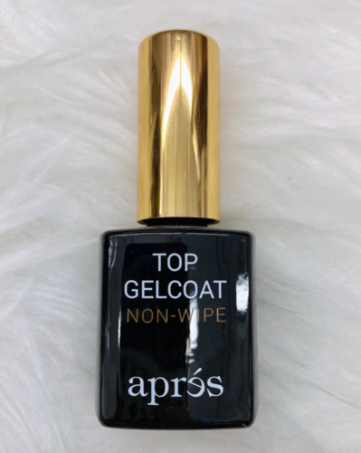 Apres Non-Wipe Gel Top Coat (Top Gelcoat) - .5 fl oz - New Authentic - Zdjęcie 1 z 1