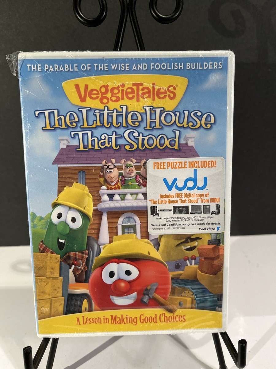 Veggie Tales The Little House That Stood (DVD) Free 24 Pc Puzzle