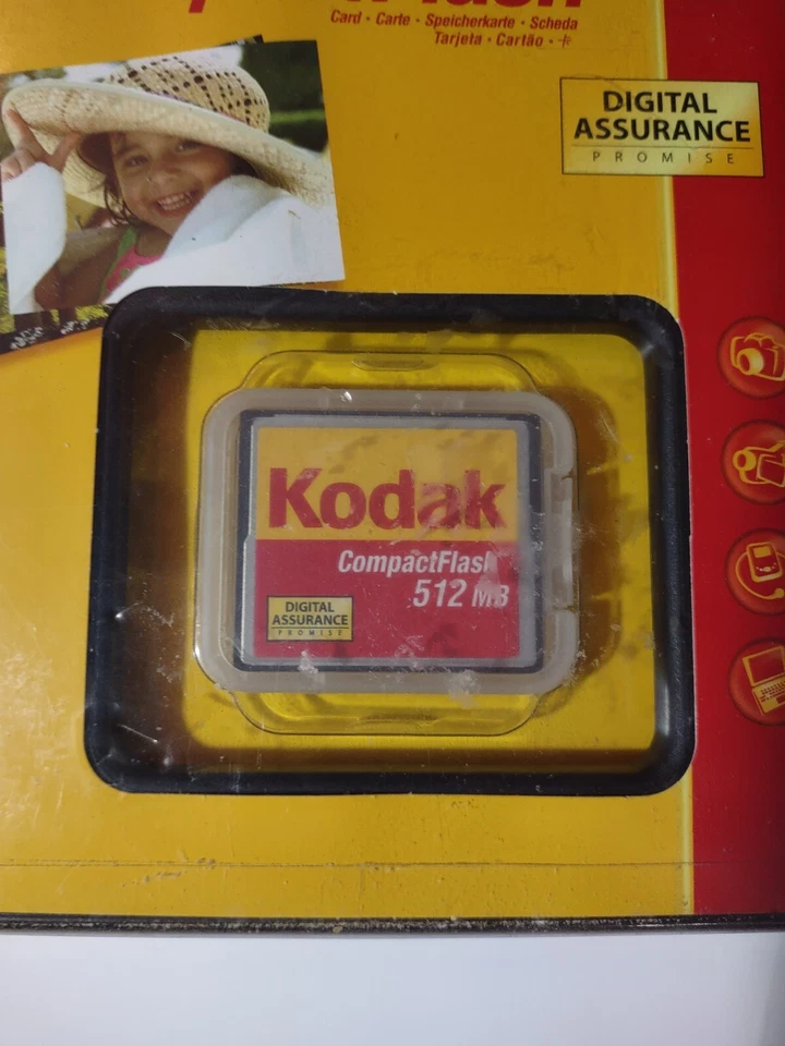 Vintage NEW Kodak 512MB CF Compact Flash Camera Memory Card Sealed NIP NOS - Image 3 of 4