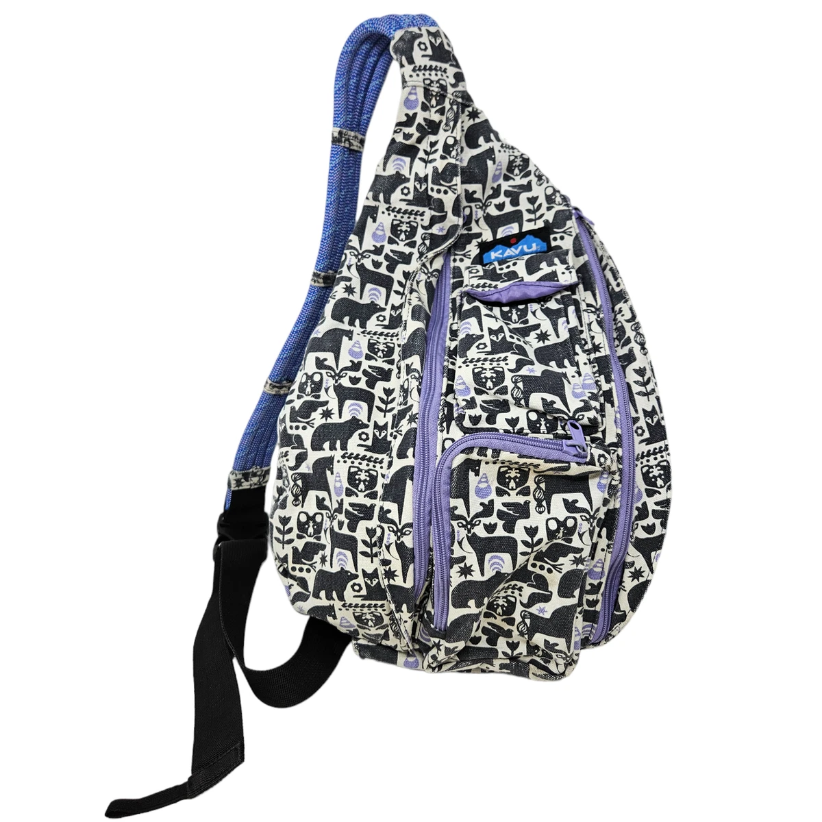 Kavu Rope Bag Messenger Bag Backpack Gorpcore School Wildlife Print Commute