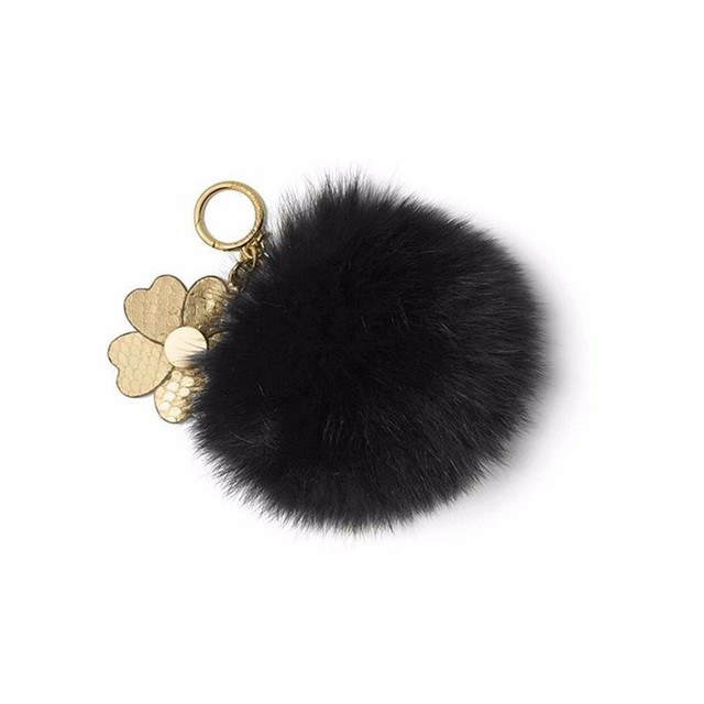 fur pom pom bag