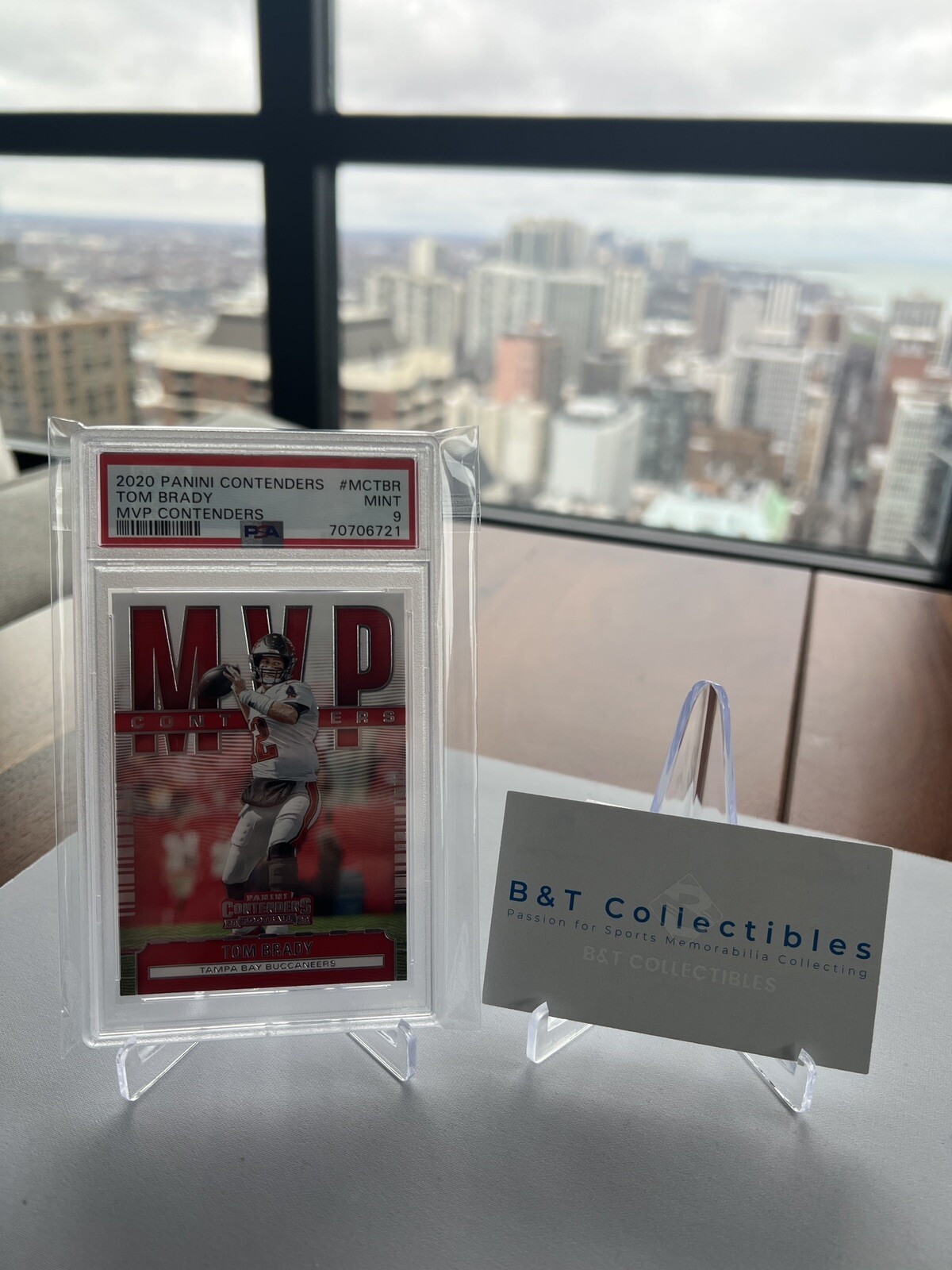 2020 Panini Contenders Tom Brady MVP Contenders PSA 9 MINT Buccaneers 🔥🔥