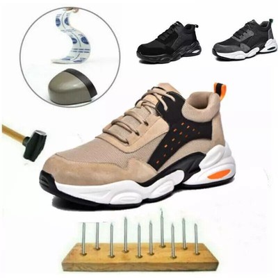Herren Leichte Arbeitsschuhe NEU Sicherheitsschuhe Stahlkappe S3 Sport Sneaker+