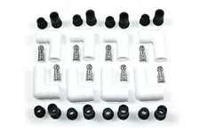 PERTRONIX IGNITION Ceramic Spark Plug Boot Kit 90-Deg 8pk White 8501HT-8