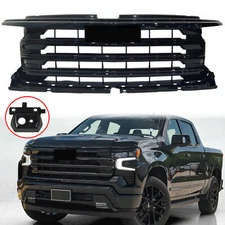 FOR 2022 2023 2024 CHEVROLET SILVERADO 1500 HIGH COUNTRY GRILLE CHROME W/ CAMARA