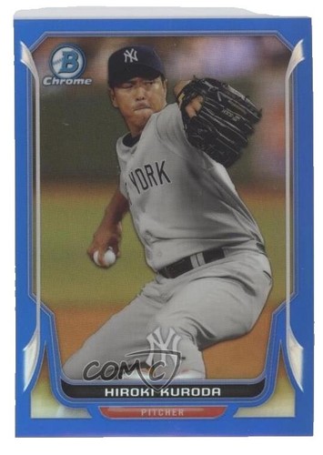 ◆hiroki F222 HIROKI KURODA GREEN 2014 BOWMAN 34/150 NEW YORK YANKEES RARE
