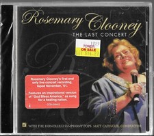 The Last Concert - CD - CLOONEY,ROSEMARY -  2002-11-19 - Concord Records NEW!
