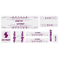 1985 Skyway - Street Styler Magenta decal set