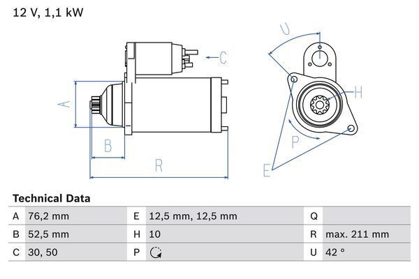 Bosch Anlasser Starter 0 986 018 040-image