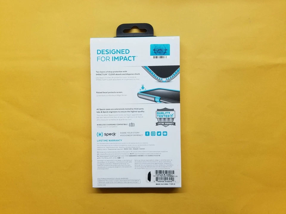 Funda Carcasa Transparente Speck Presidio Protección Anticaídas para Samsung Galaxy S9+ Nueva En Caja Foto 3 de 3