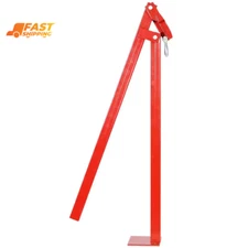 36 In. Steel T Post Puller Fence Post Puller for round Fence Posts, Red